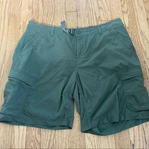 REI olive camp shorts